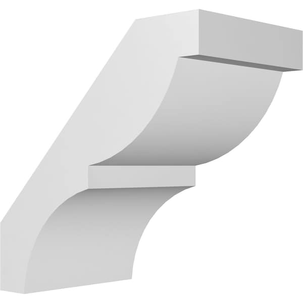 Ekena Millwork 5-in. W x 8-in. D x 8-in. H Valencia Architectural Grade PVC Knee Brace BRCP05X08X08VAL - main